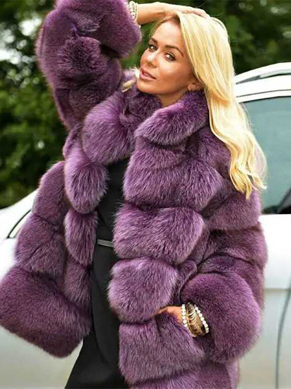 grape midi coat — view 1