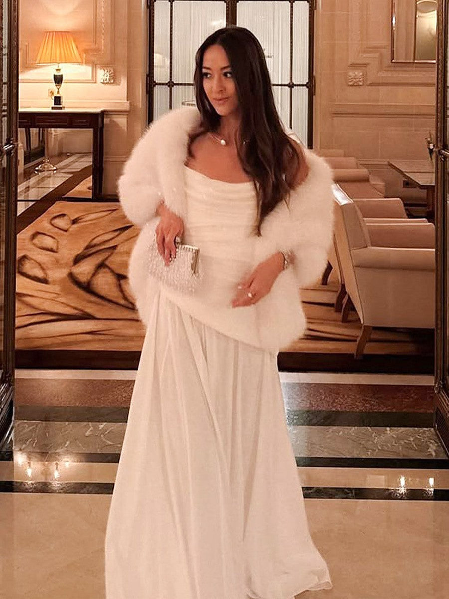 White Wrap Scarf — view 1