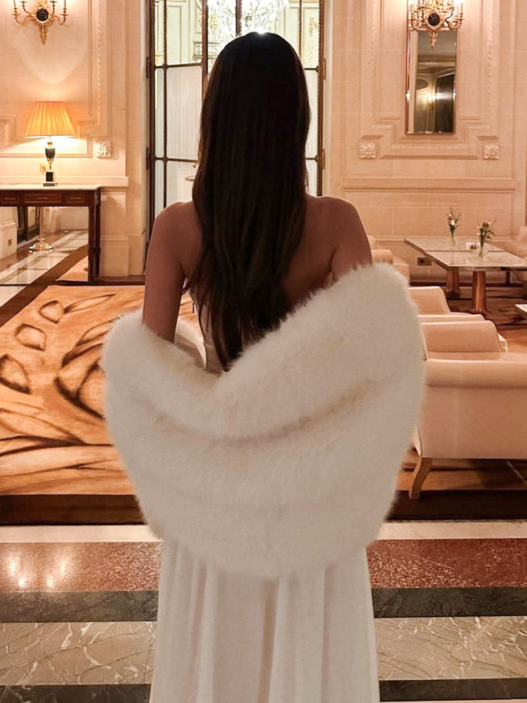White Wrap Scarf — view 14