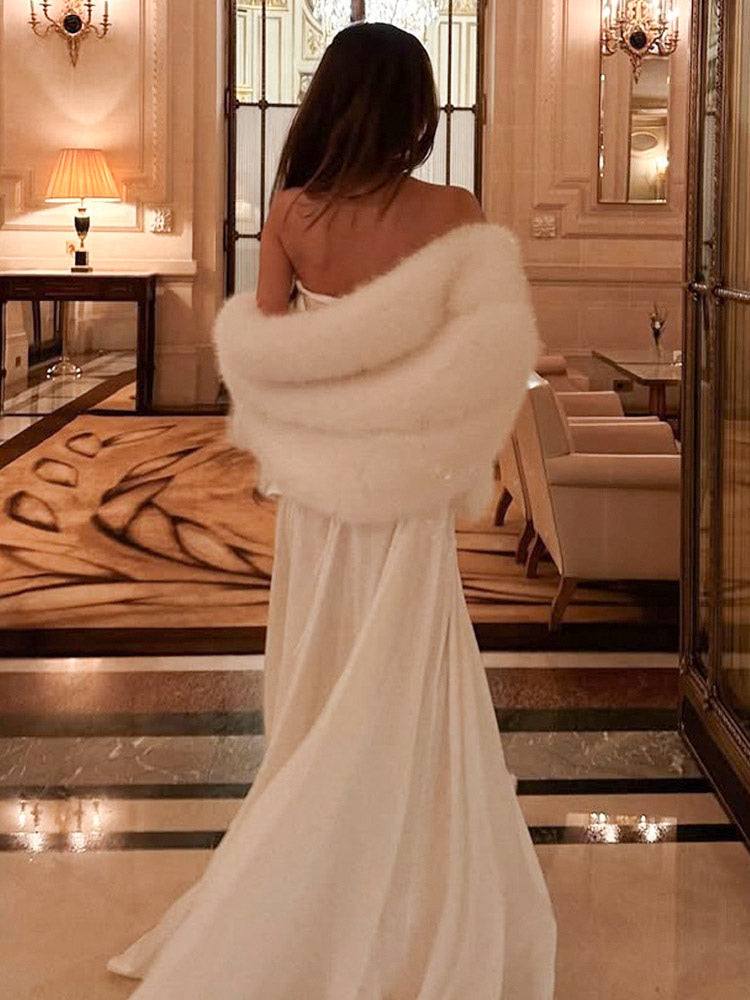 White Wrap Scarf — view 12