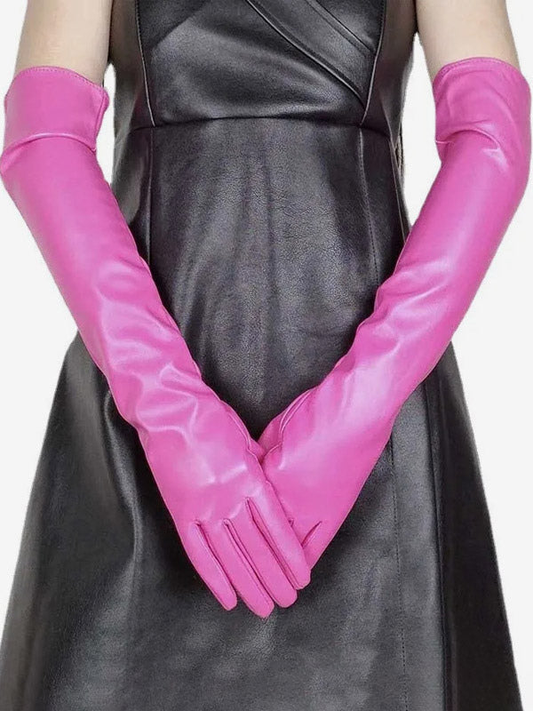 red longline bow detail gloves — view 6