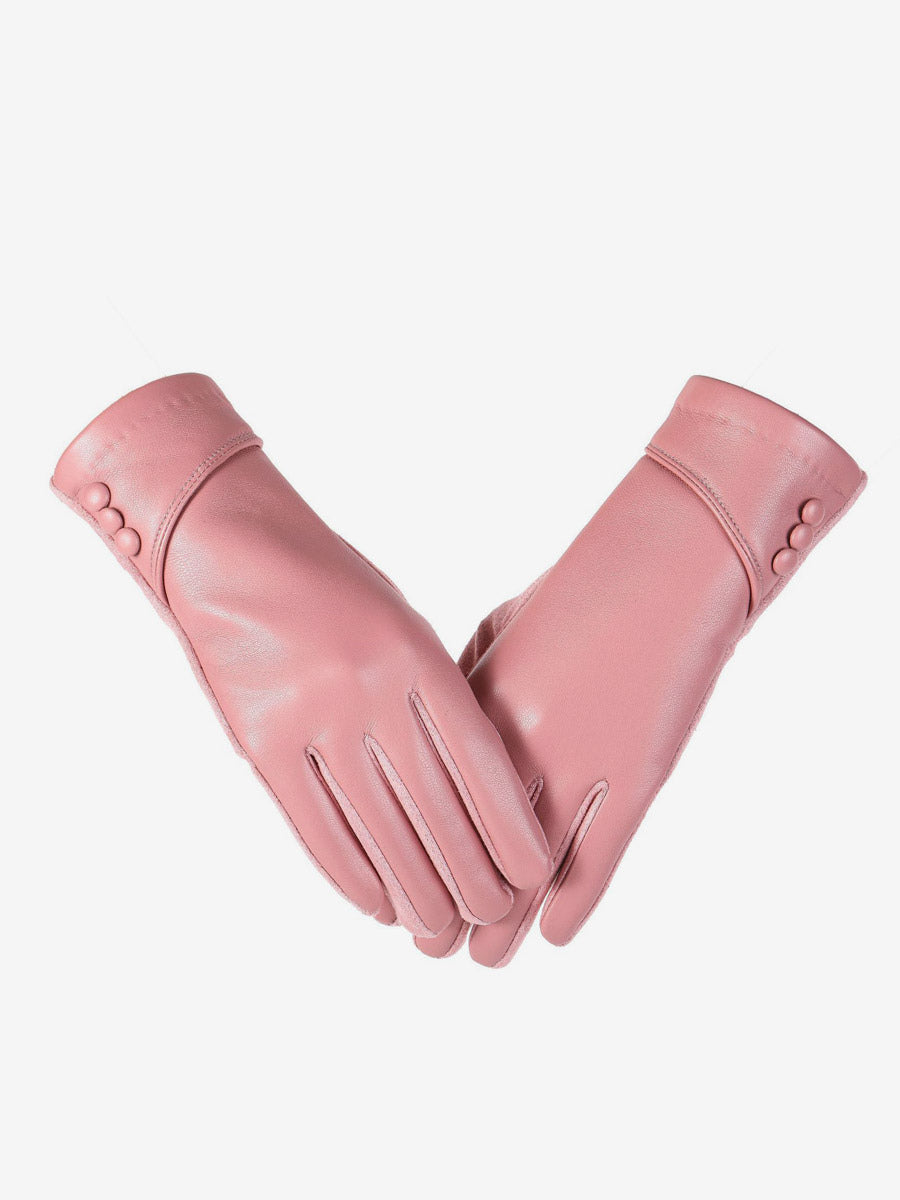 red leather gloves — view 4