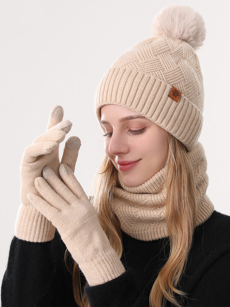 ivory knitted scarf — view 4