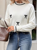 White Long-Sleeve High-Neck Ruffle Jumper — view 1