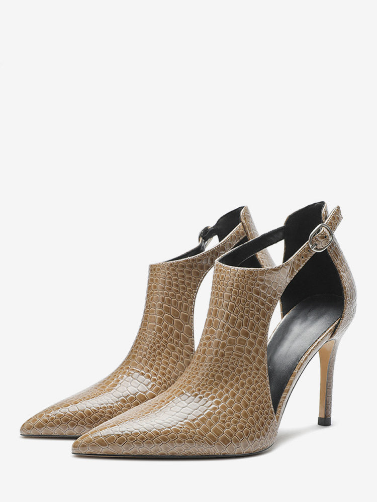 green pointed toe stiletto sandals — view 9