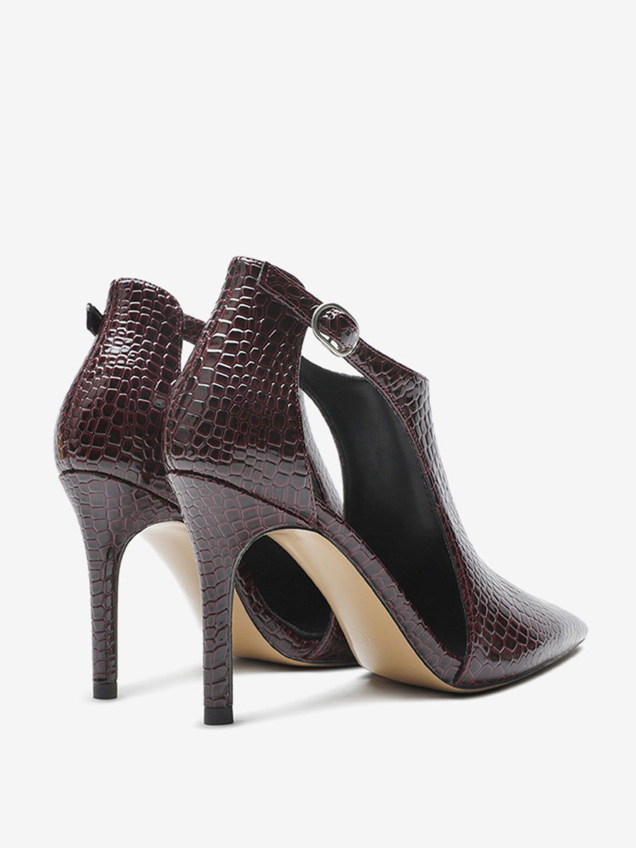 green pointed toe stiletto sandals — view 6