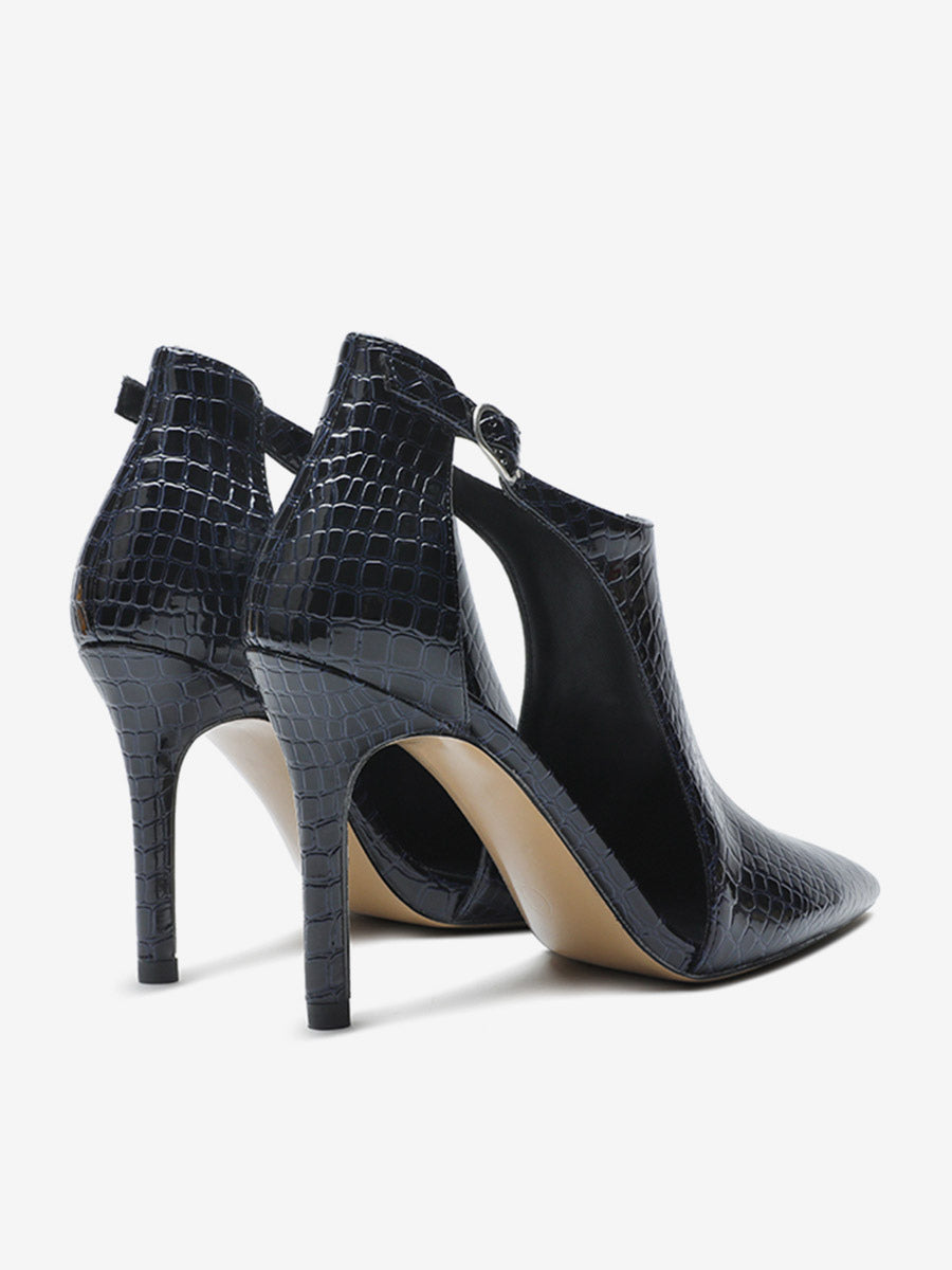 green pointed toe stiletto sandals — view 12