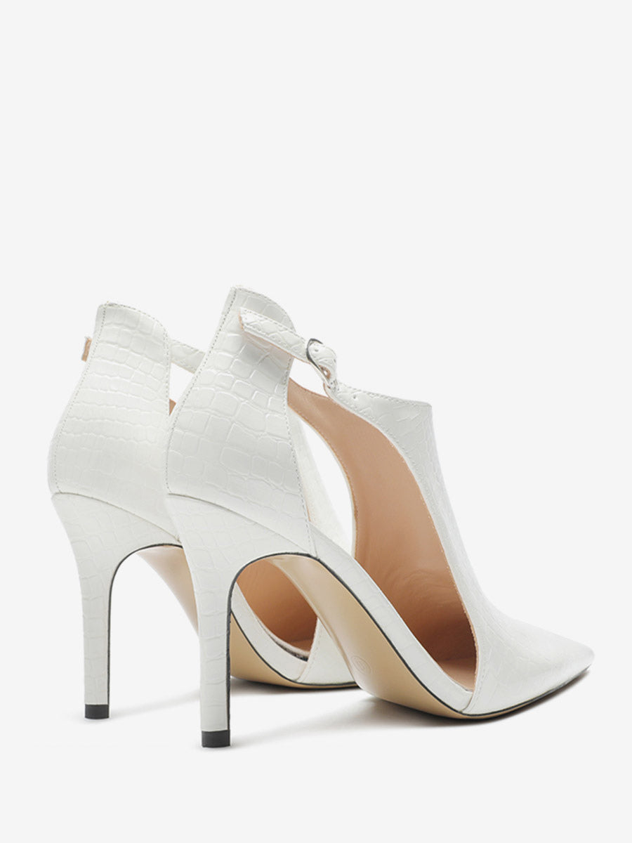 Green Pointed-Toe Stiletto Sandals — view 4