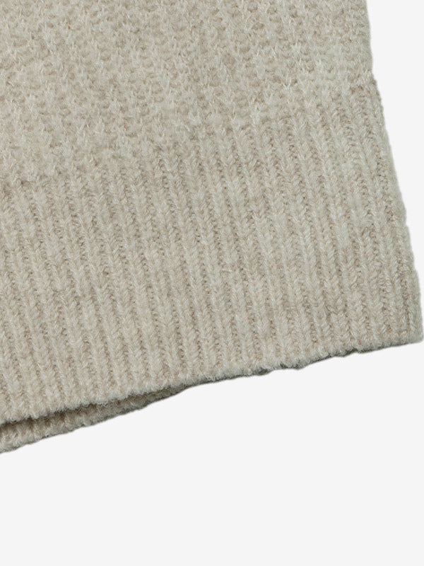 Apricot Long-Sleeve Knitted Contrast Panel Jumper — view 3