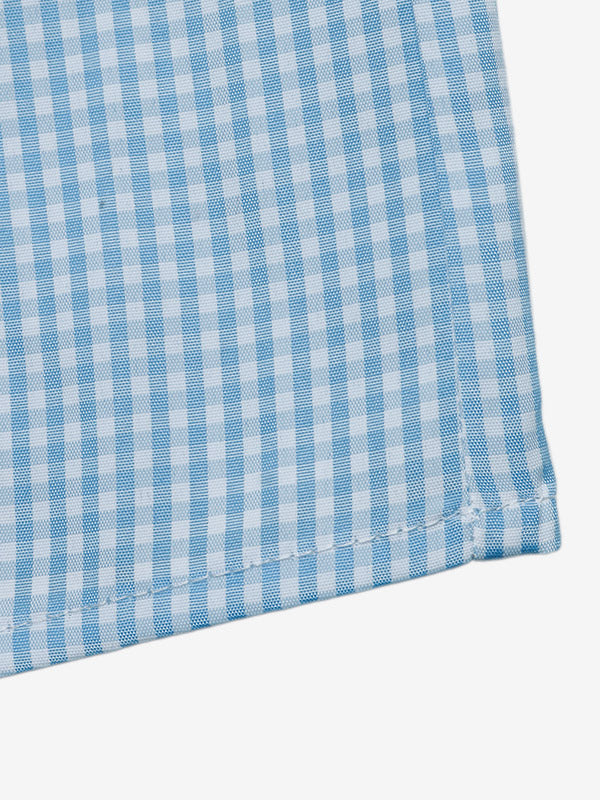 Blue Long-Sleeve Bow Detail Blouse — view 6