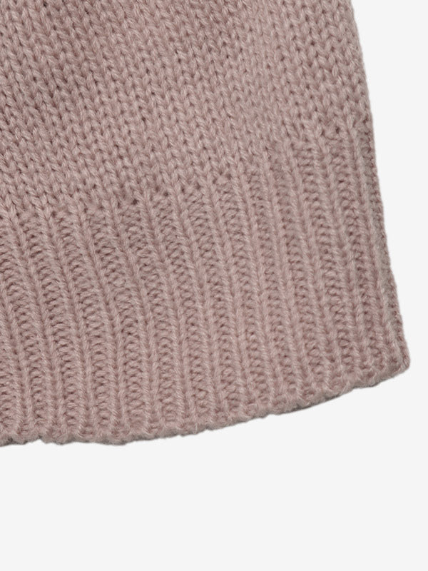 Pink Long-Sleeve Round-Neck Knitted Jumper — view 3