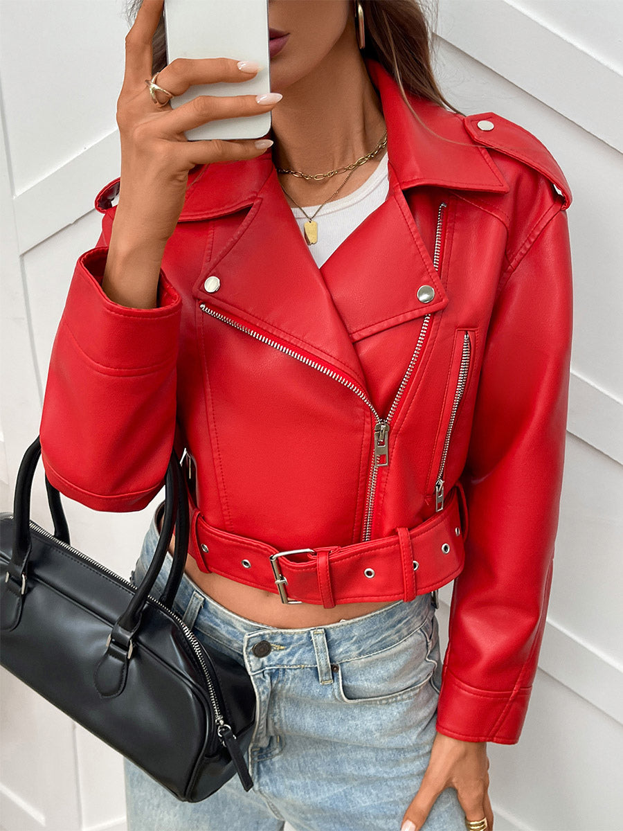 red pockets short jacket — view 2