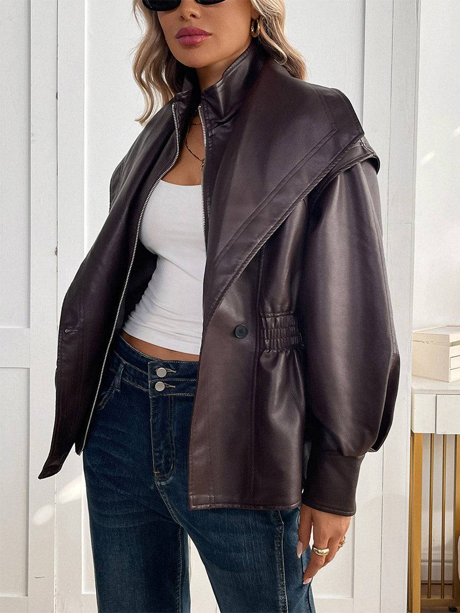 Brown Belted Jacket — view 4