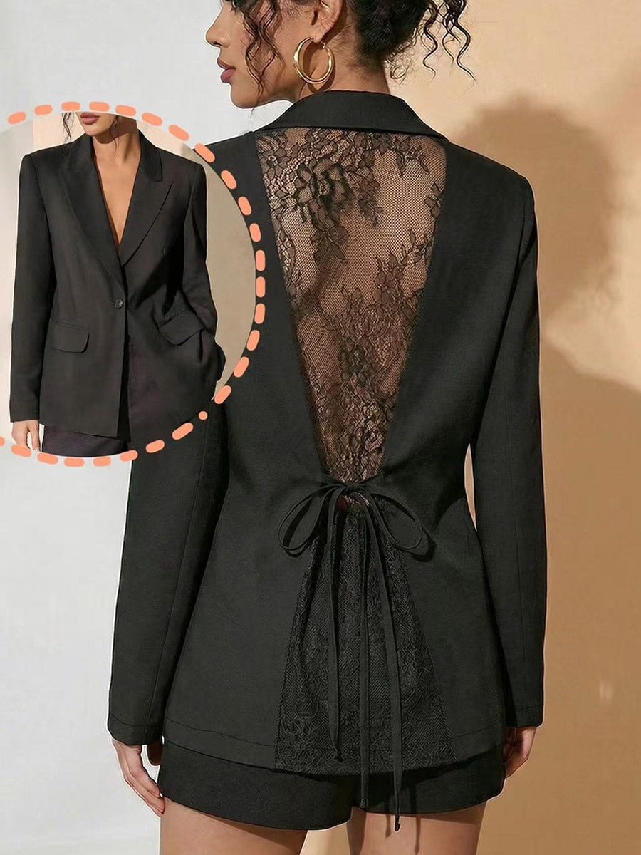 Ivory Lace Blazer — view 1
