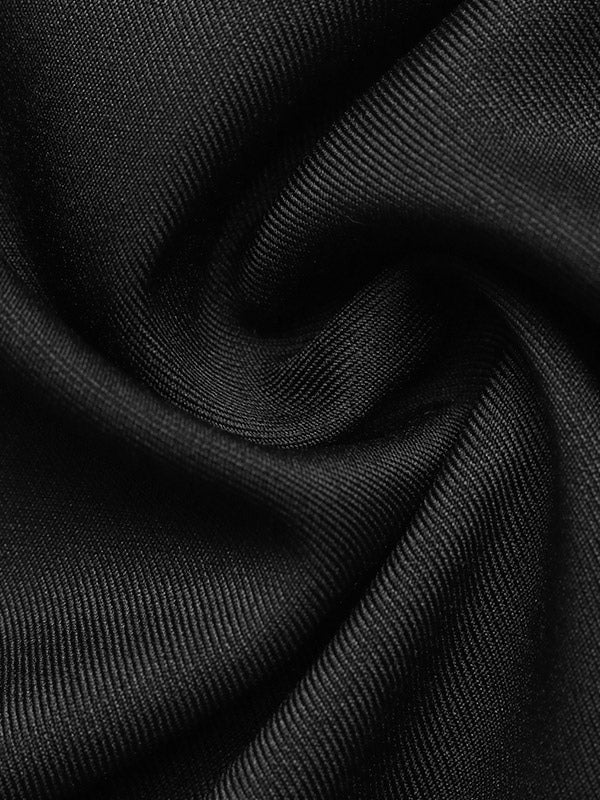 Black High-Waisted Wide-Leg Relaxed Trousers — view 4