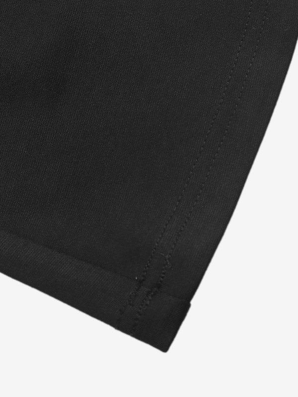 Black Long-Sleeve Collared Side Split Dress — view 5