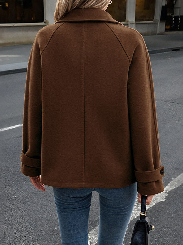 Brown Collared Short Coat — view 2