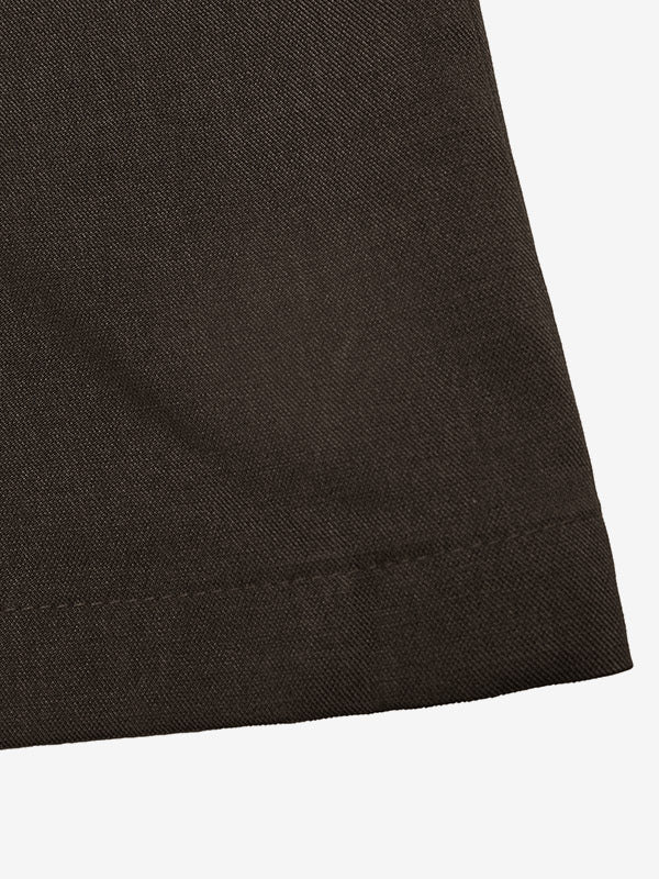 Brown High-Waisted Wide-Leg Trousers — view 4
