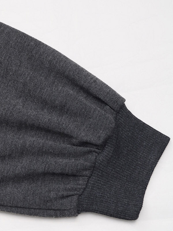 Charcoal Long-Sleeve Relaxed Blouse — view 3