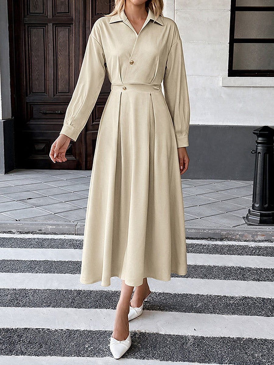 Apricot Longline Shirt Dress — view 1
