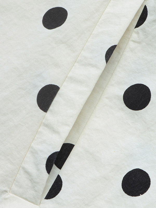 Apricot Collared Polka Dot Coat — view 5