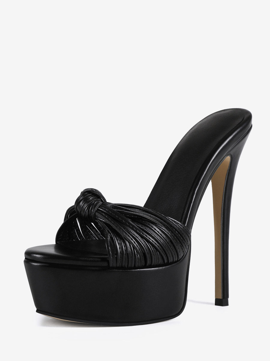 Black Open-Toe Sandals — view 3