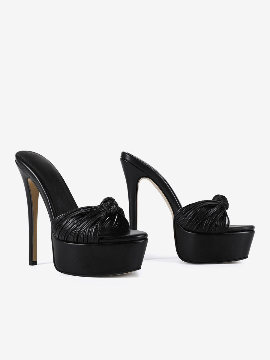 Black Open-Toe Sandals — view 4