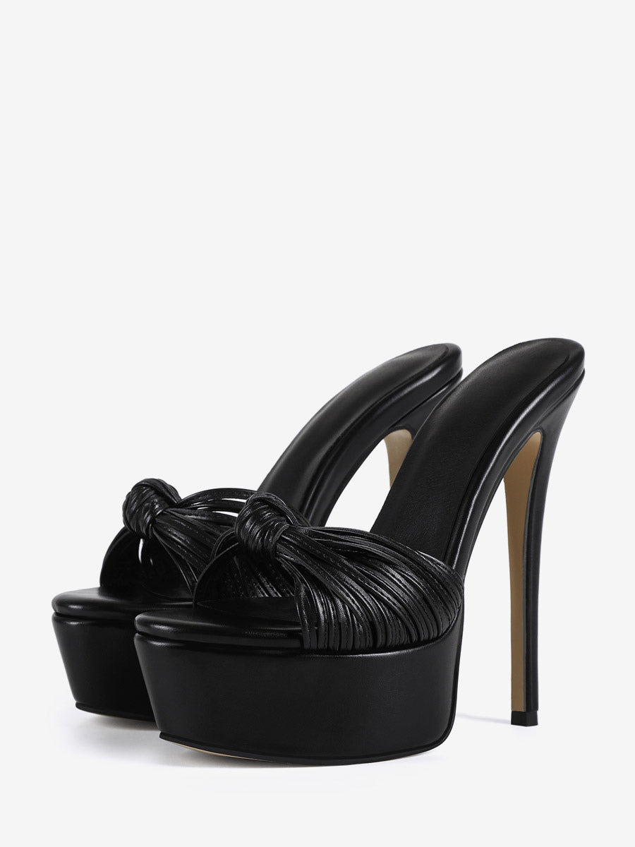 Black Open-Toe Sandals — view 1