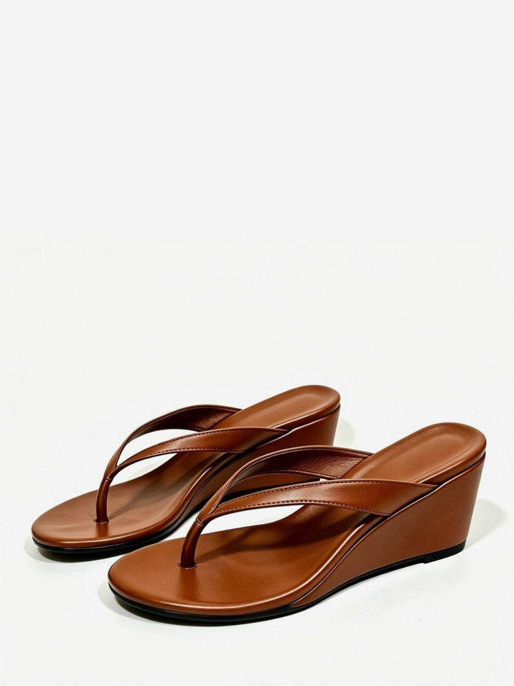 gold wedge sandals — view 4