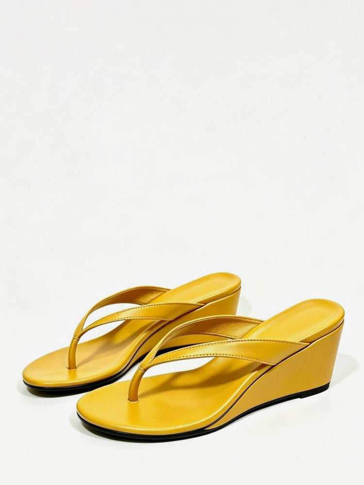 gold wedge sandals — view 8