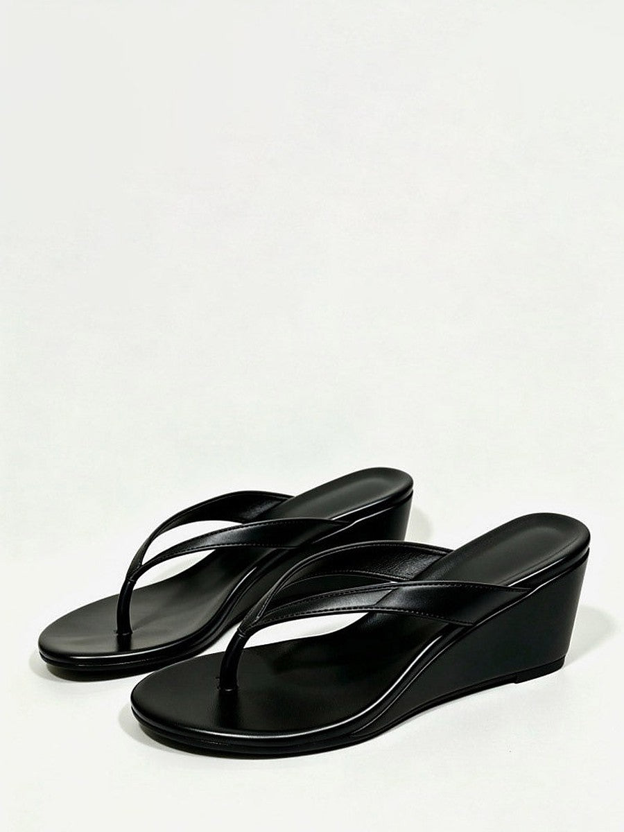 Gold Wedge Sandals — view 1