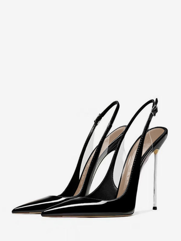 Apricot Pointed-Toe Slingback Court Shoes — view 5