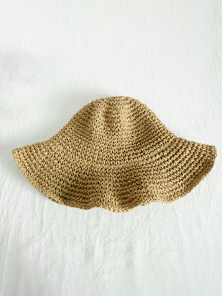 ivory woven hat — view 5