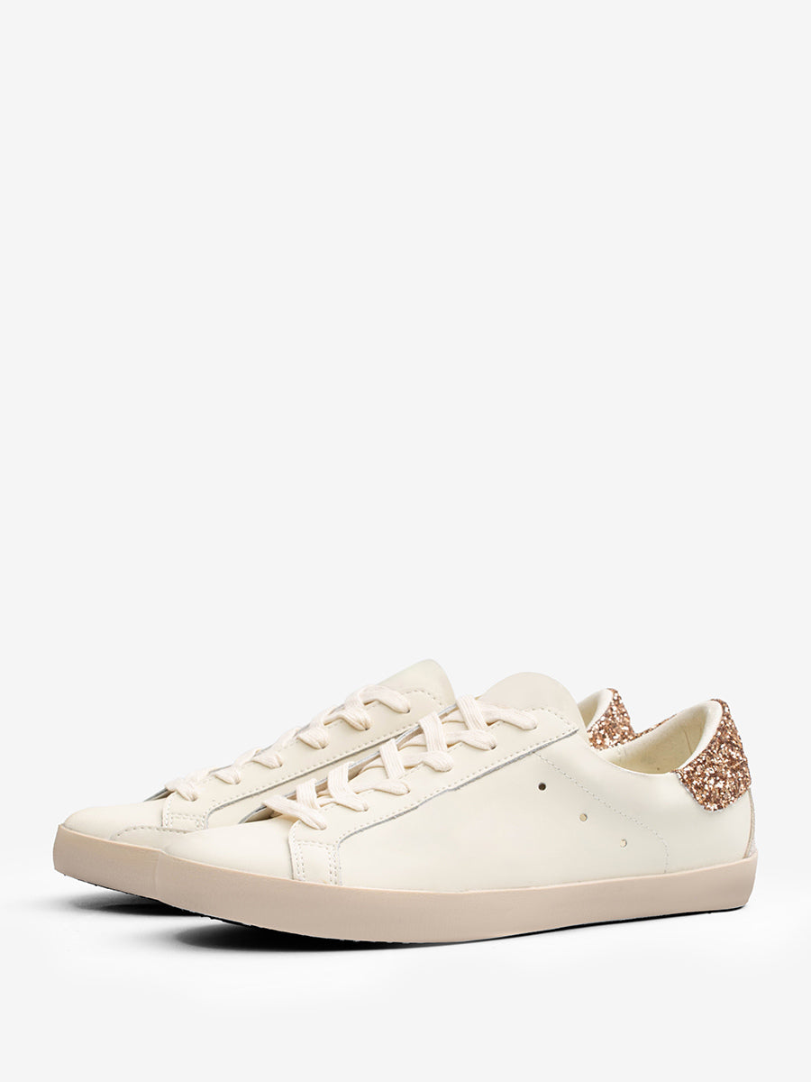 gold lace up trainers — view 9
