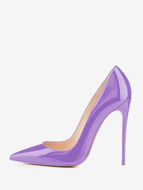 Purple Stiletto Court Shoes — view 6