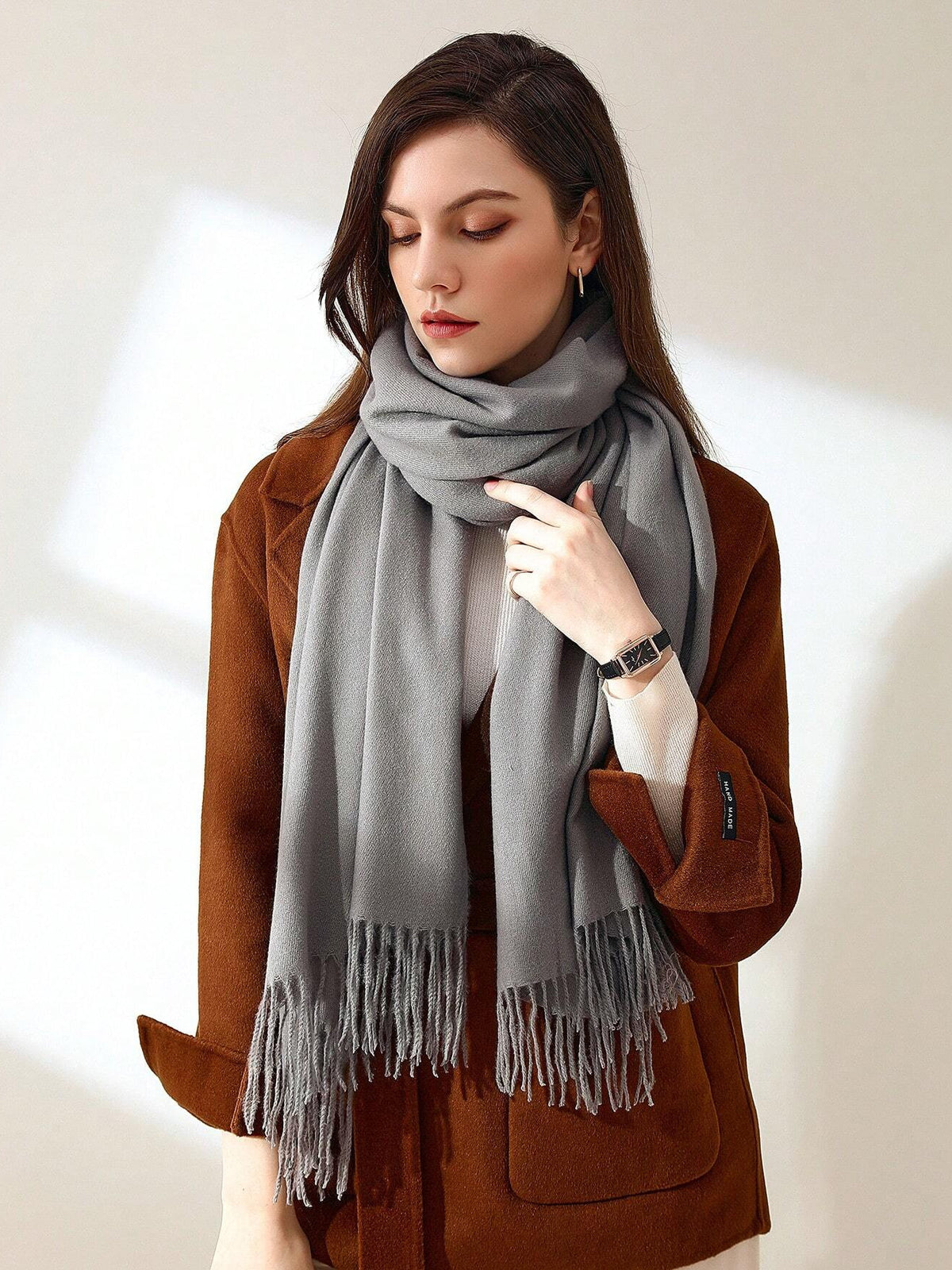 grey scarf — view 1