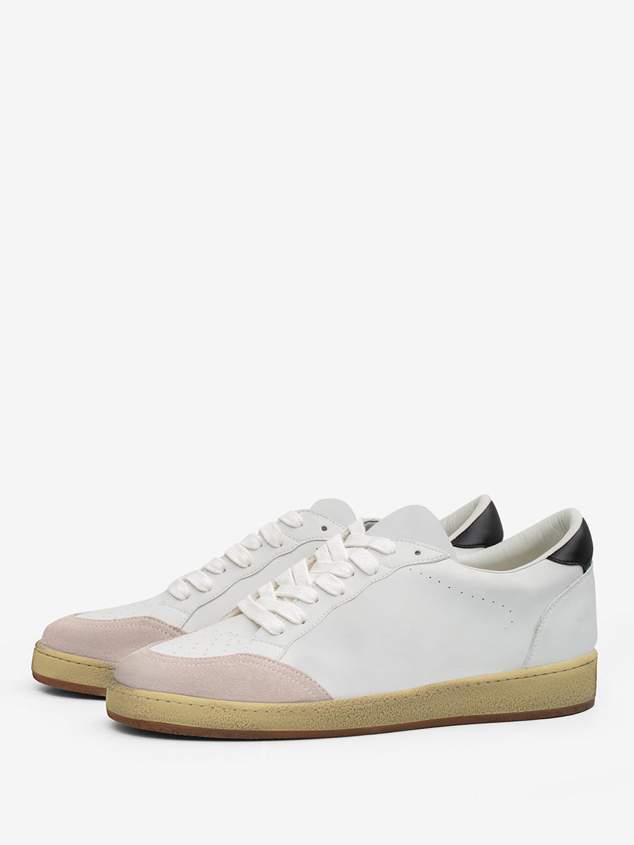 White Lace-Up Trainers — view 2