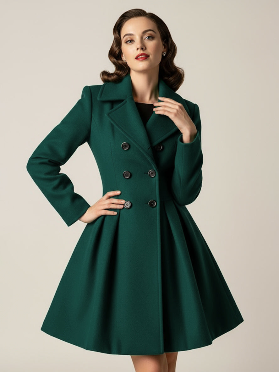 Green Double-Breasted Coat — view 14