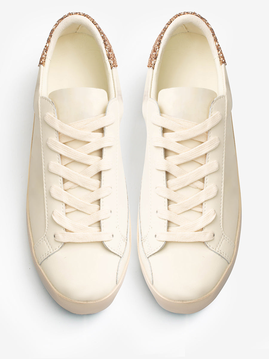 gold lace up trainers — view 11