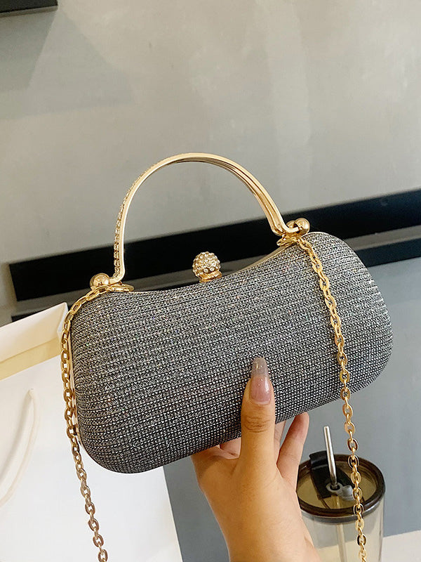 gold embellished handbag — view 9