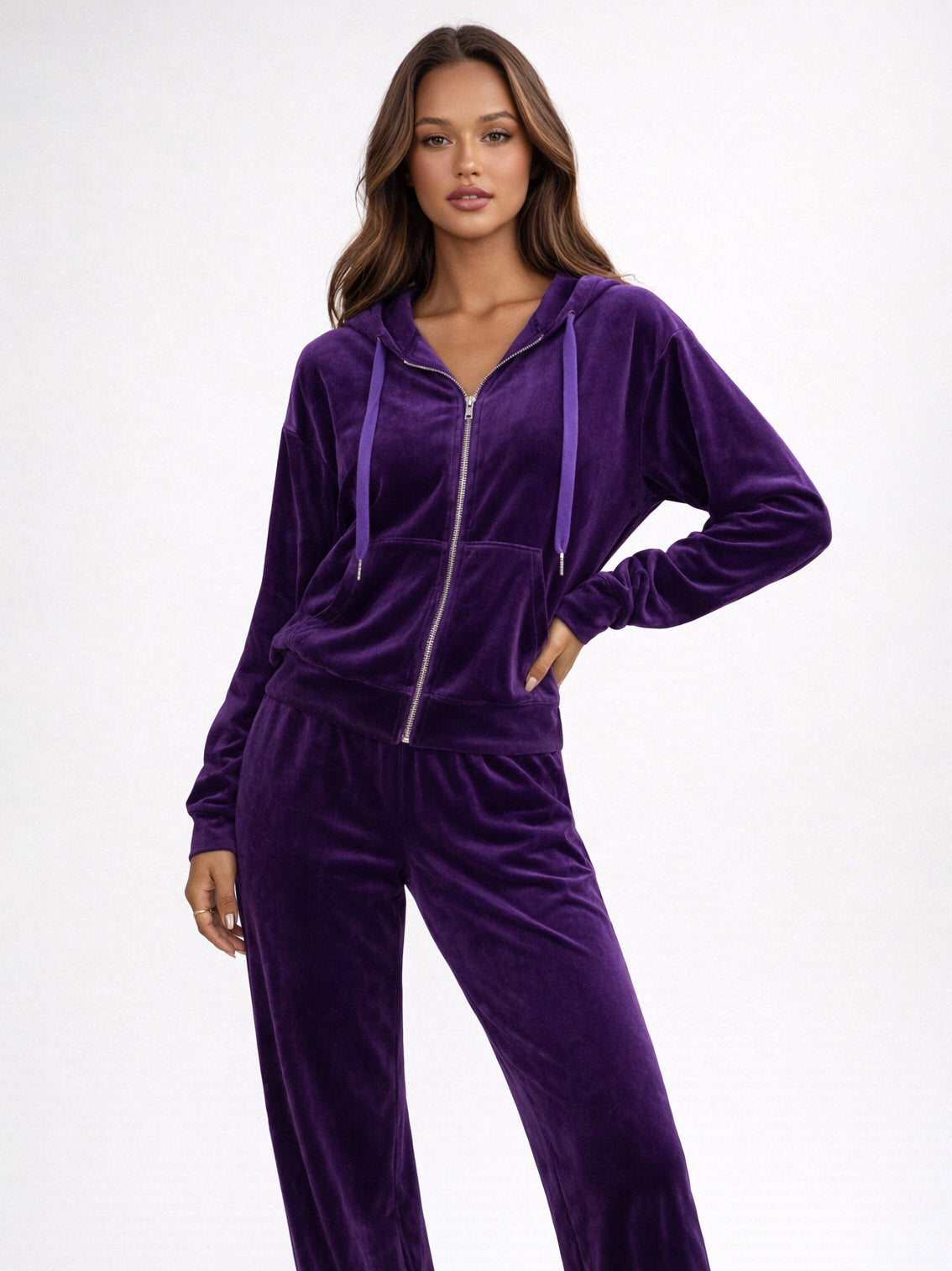 Purple Wide-Leg Two-Piece Set — view 5