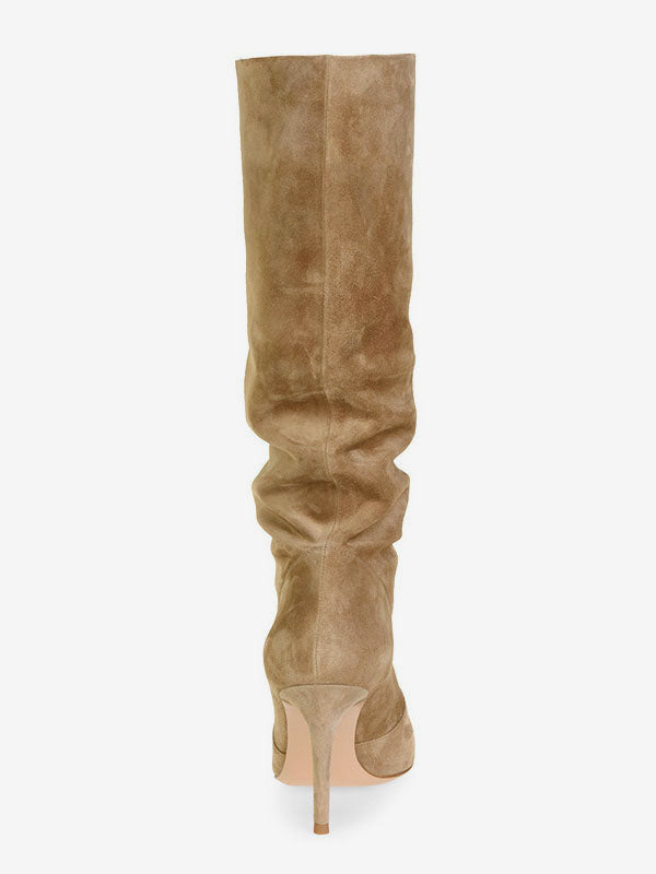 Brown Knee-High Knee-High Boots — view 4