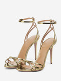 Gold Ankle-Strap Sandals — view 1