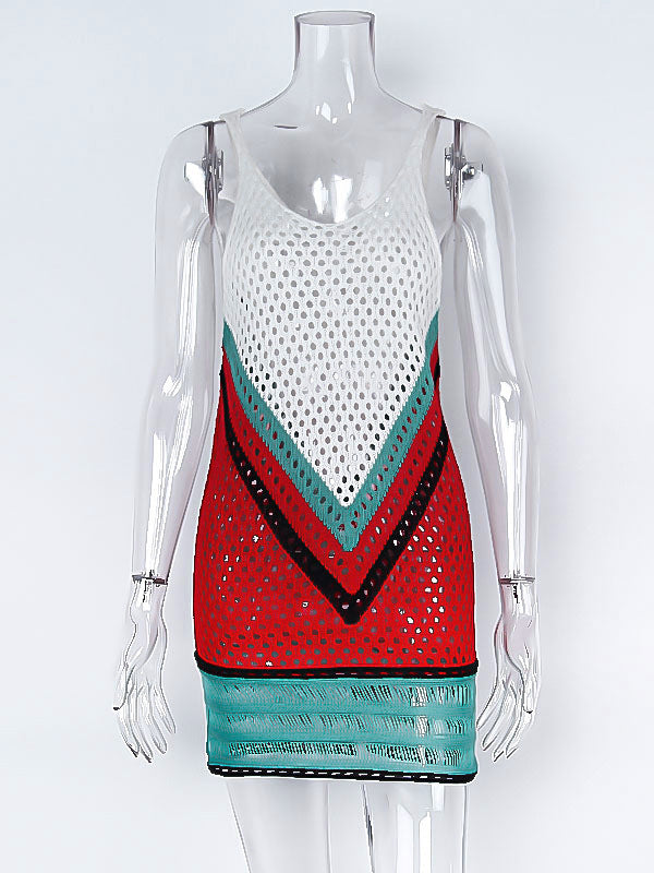 mint green sleeveless v neck beach cover up — view 9