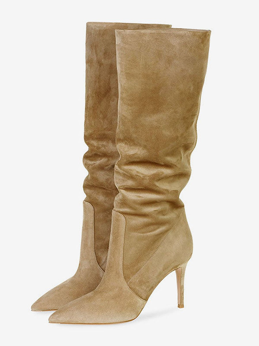 Brown Knee-High Knee-High Boots — view 1