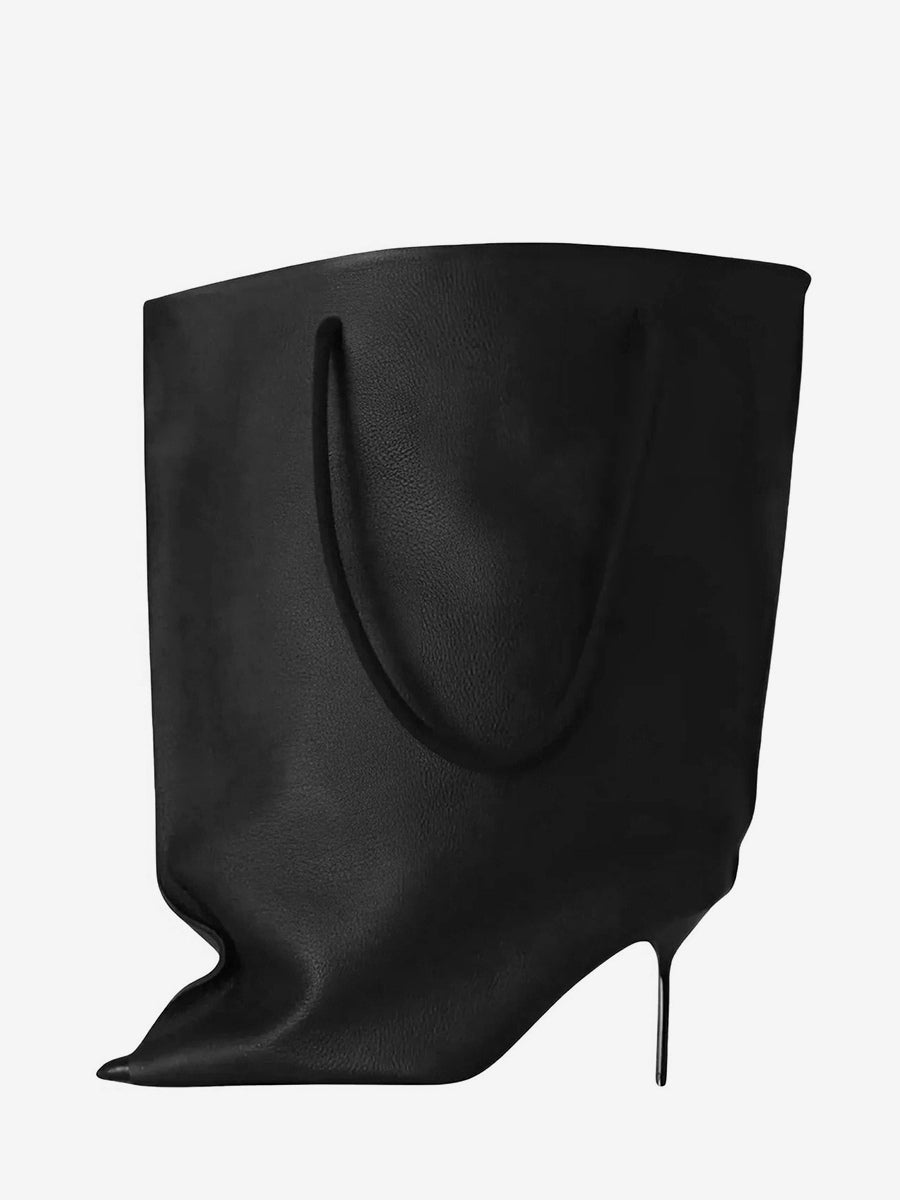 Brown Pointed-Toe Ankle Boots — view 13