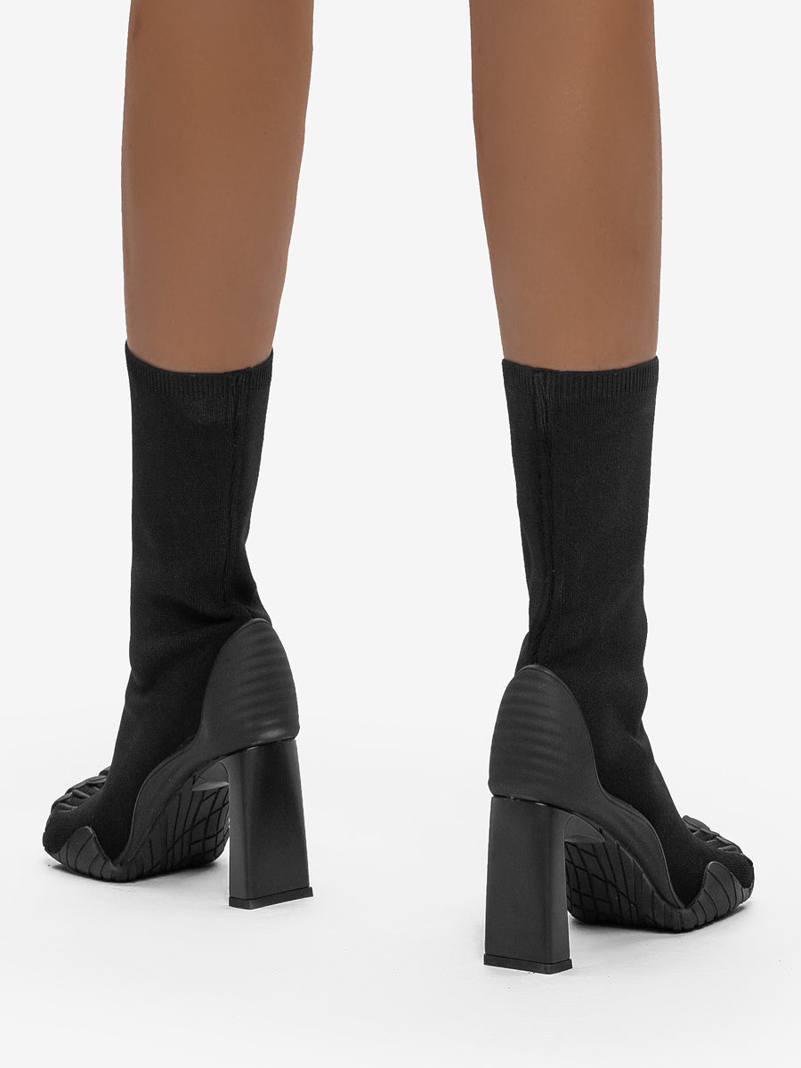 rose stretch panel ankle boots — view 10