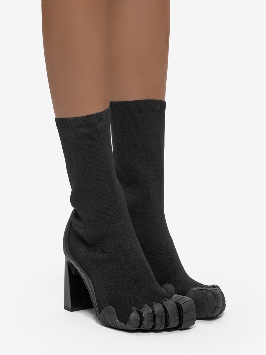 rose stretch panel ankle boots — view 8