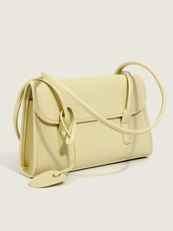 sage leather handbag — view 5