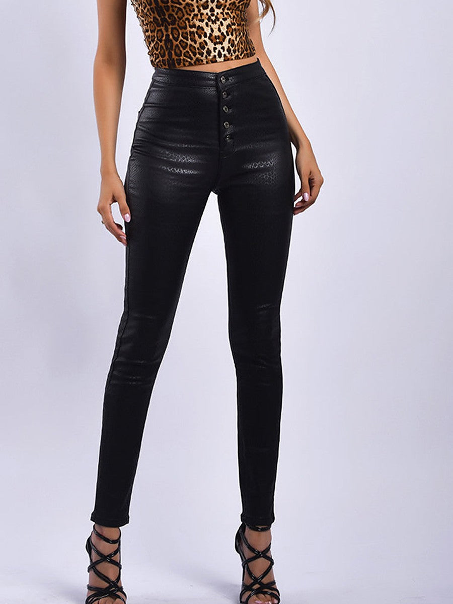 Black High-Waisted Leggings — view 1